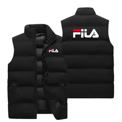 Mens Vest Jacket Warm Sleeveless Jackets Winter Waterproof Zipper Coat Autumn Stand-up Collar Casual Waistcoat Brand Clothing