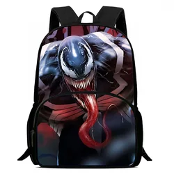 Marvel-mochilas de superhéroe Venom para niños y niñas, mochilas escolares de gran capacidad, para acampar, duraderas, para regalo de cumpleaños