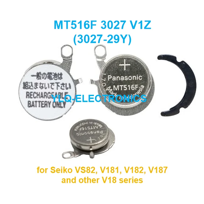 1PCS 3027V1Z MT516F 3027 V1Z MT516 3027-V1Z Seiko Watch Kinetic Energy Rechargeable Battery VS82 V181 V182 V187 capacitor