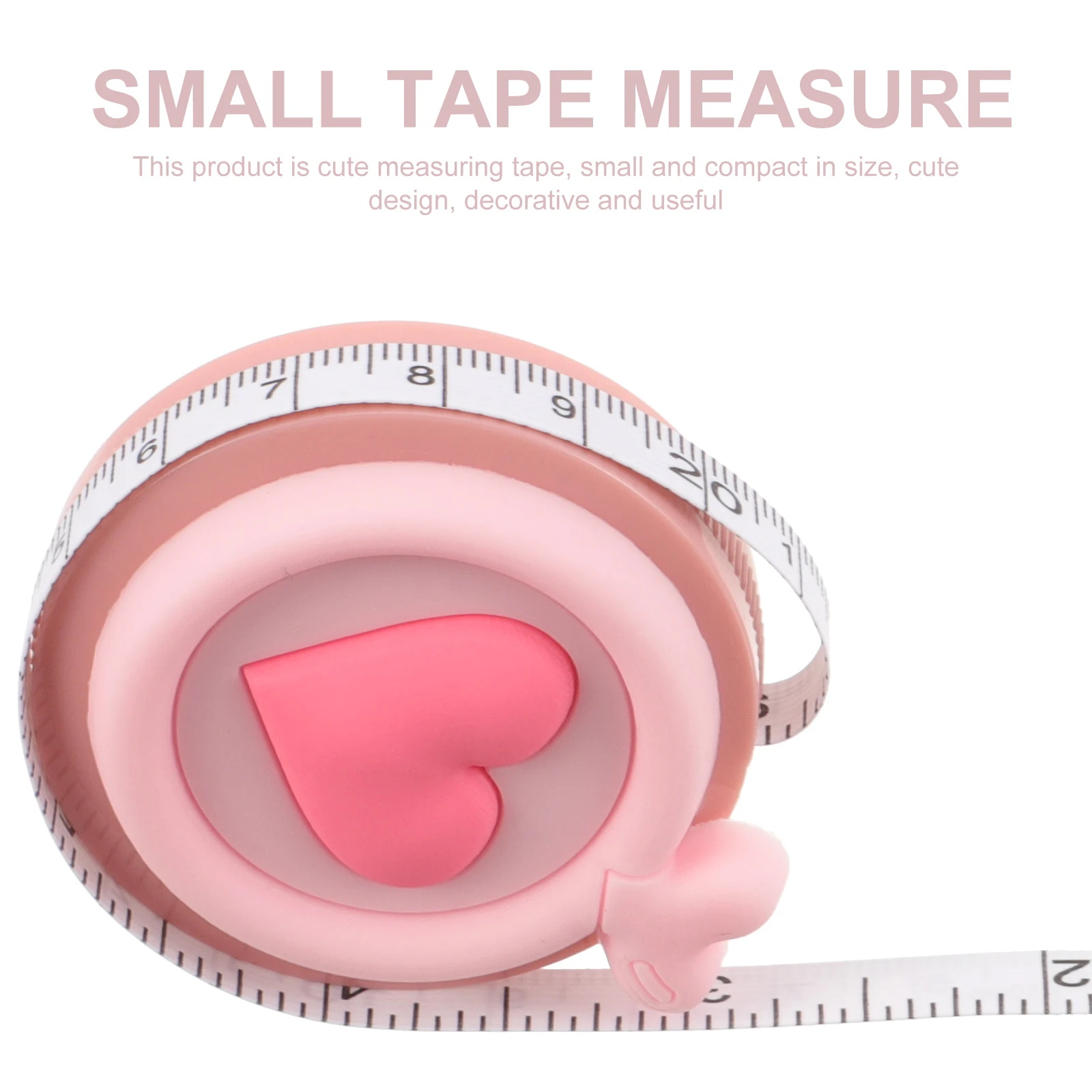 

3 pcs Mini Tape Measure Retractable Lightweight Portable Measuring Tool For Body Clothing Sewing Diy Craft Decorative Cute Tape