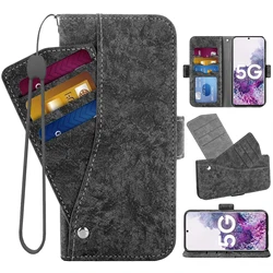 Flip Cover Leather Wallet Case For Samsung Galaxy S21 Ultra 5G S20 FE S10 Plus S10e Lite S9 S8 Active S7 S6 Edge Phone Cases