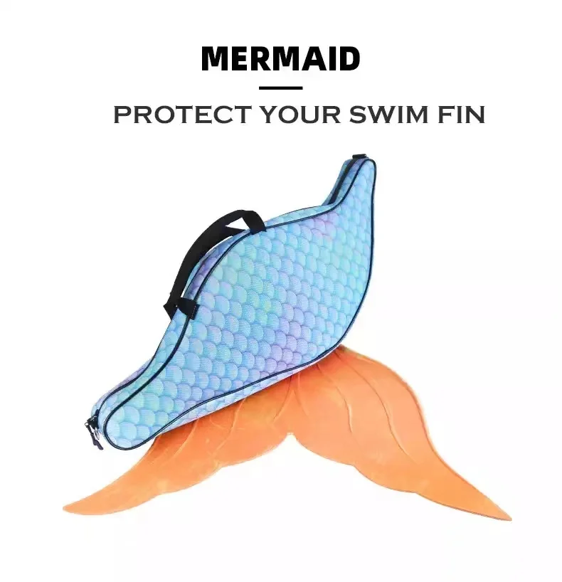 Free Diving Equipment Mermaid Tail Diving Fin Protection Bag