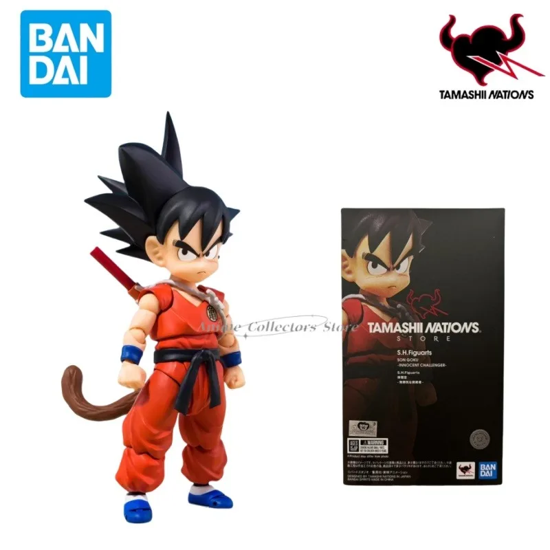 Bandai Figure Dragon Ball Anime Figures SHF Goku TNT Innocent Challenger Collection Model Action Figure Toys for Boys Gifts