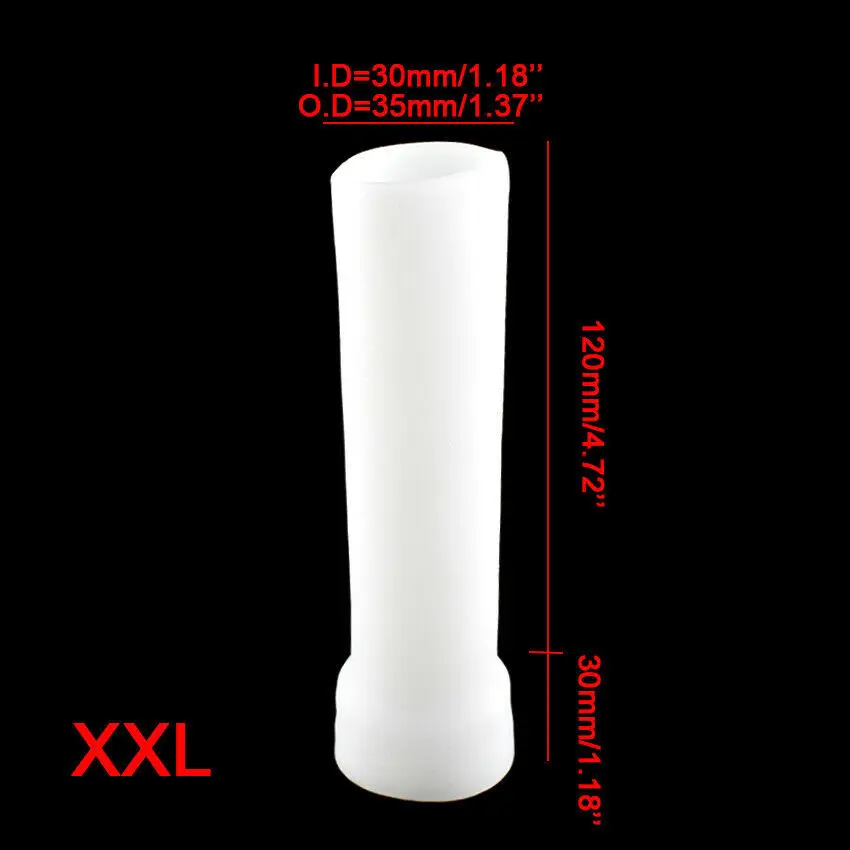 Männliche Penisverlängerung Großhandel Vergrößerung Eichelschutz Wiederverwendbare weiche Silikonhülle S-XXL