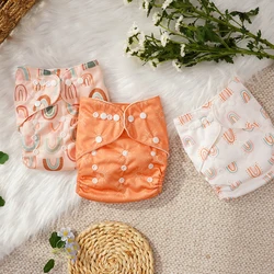 Elinfant 3PCS/Pack Waterproof Reusable Baby Pocket Cloth Diapers,Adjustable Washable Dry Fast Suede Cloth Inner Cloth Nappy