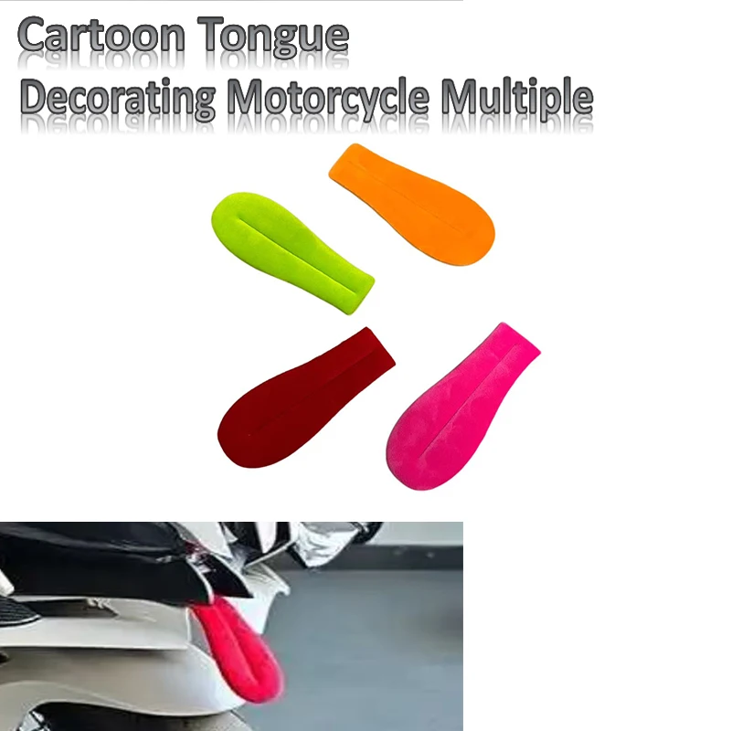 Motorcycle Accessories Decoration with Fun Personality Modified Big Tongue Decoration
