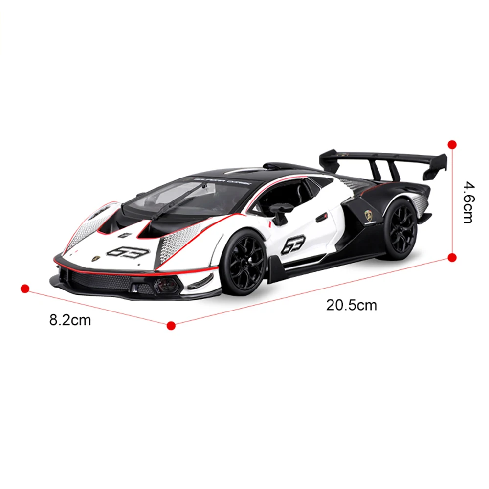 Bburago Lamborghini Essenza Scv12 Super Cars 1:24 Scale Alloy Static Die Cast Vehicles Collectible Model Car Toys Birthday Gift