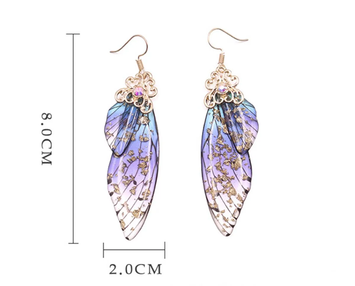 Anime Cosplay Props Kochou Shinobu Butterfly Wing Earrings