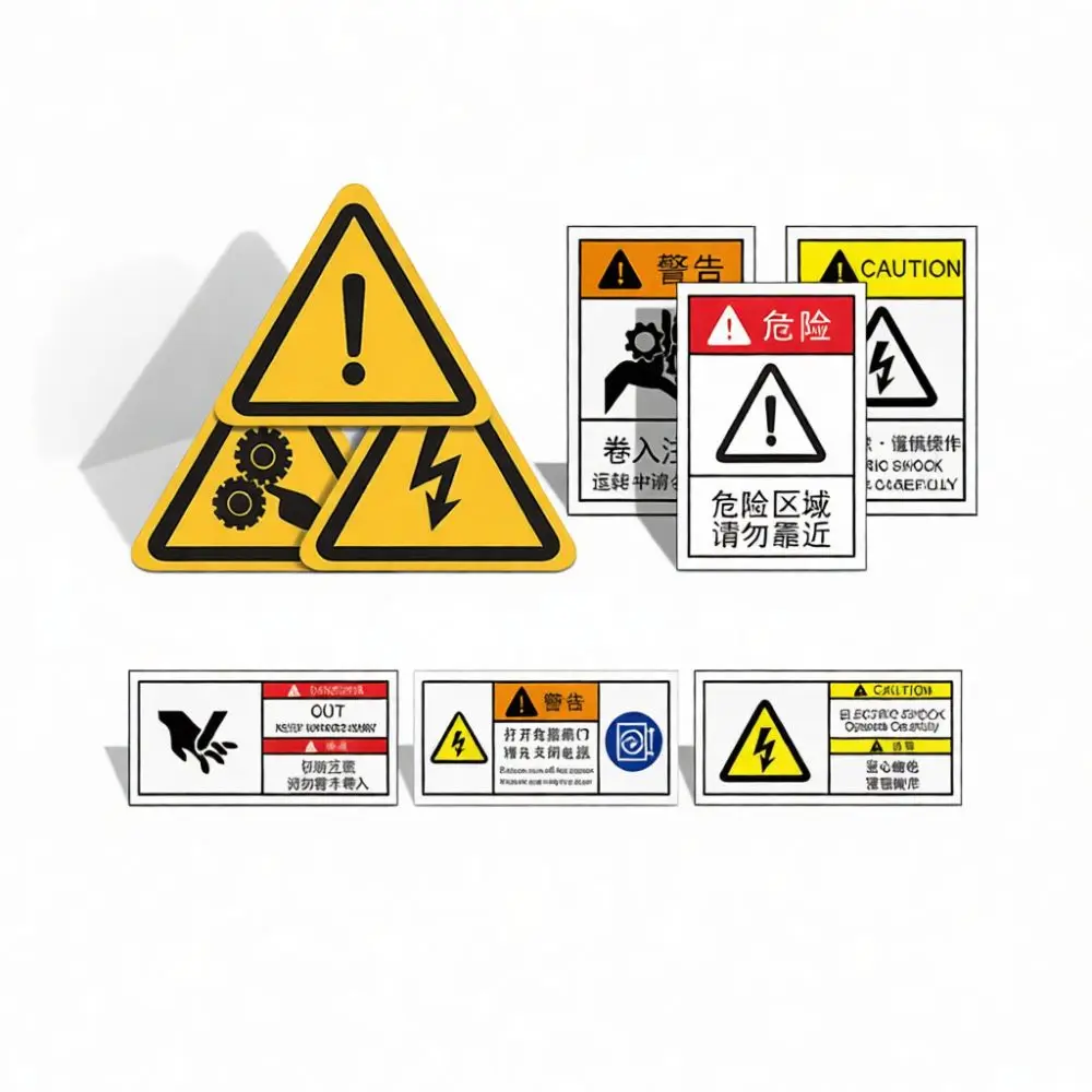 Do Not Step Alert Sticker Industrial Safety Sign Label For Workshop Machinery Equipment Warning Adhesive Decal Durable Material
