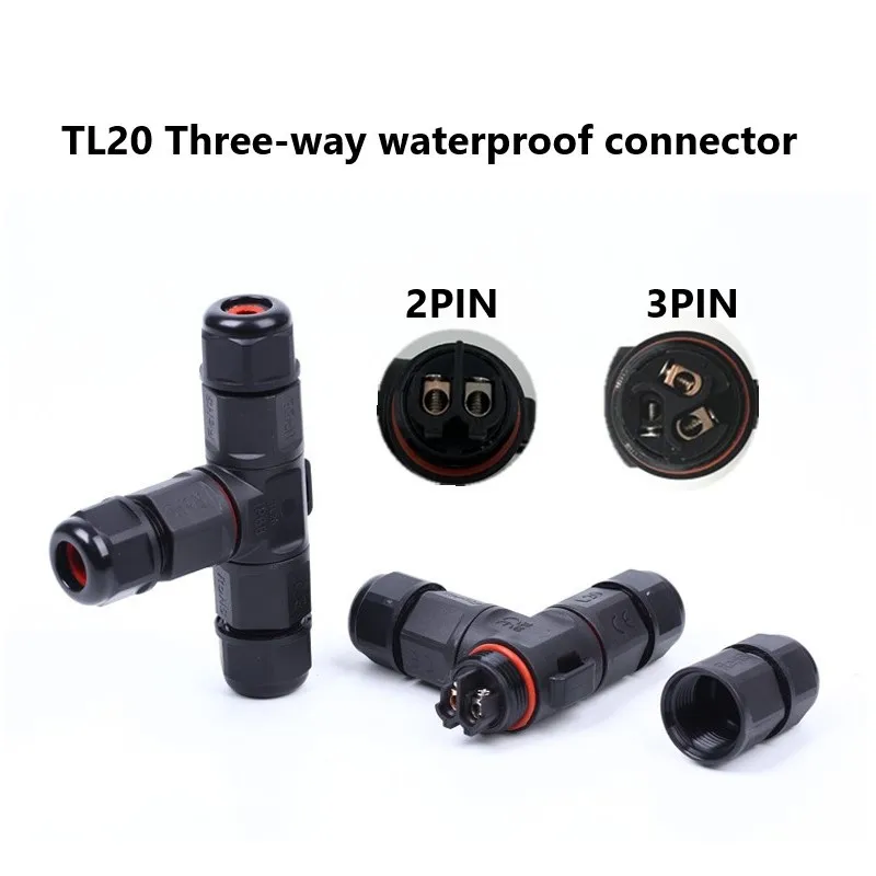 Waterproof Connector Electrical Cable Quick Connector Installation 2/3/4/5 Pin Cable Wire LED Light Outdoor Wire Connector IP68