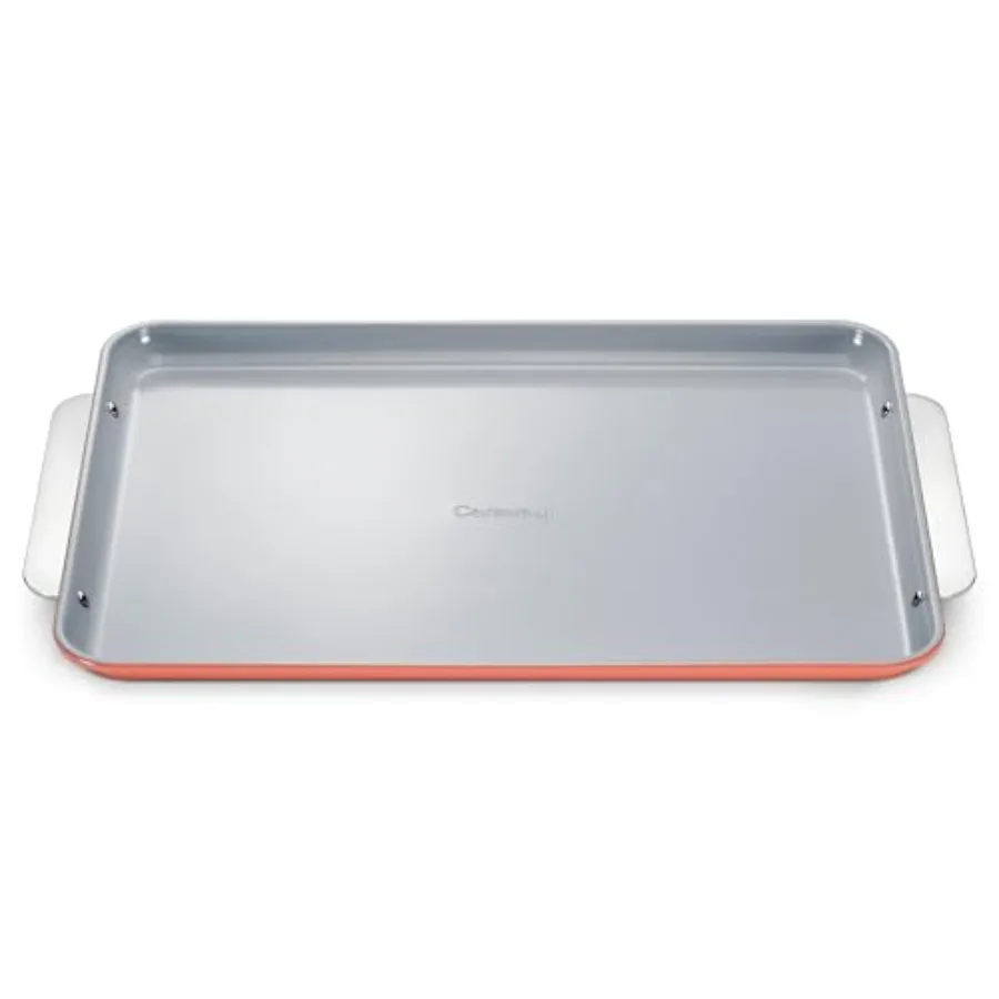 

Антипригарный керамический противень - естественно гладкое керамическое покрытие - нетоксичный - идеально подходит для выпечки и жарки - большой размер (18 x 13 дюймов)