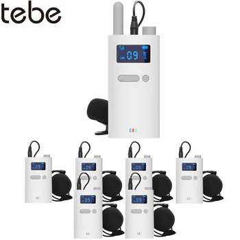 Tebe 무선 투어 가이드 시스템, 마이크 포함, 휴대용 오디오 송신기 리시버, 교회 견학 박물관 회의용