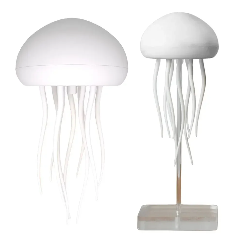 Jellyfish Lamp Voice Control Dancing RGB Gradient Jellyfish Bedside Rechargeable Table Lamp Touch Sensor Valentine's Day Gift