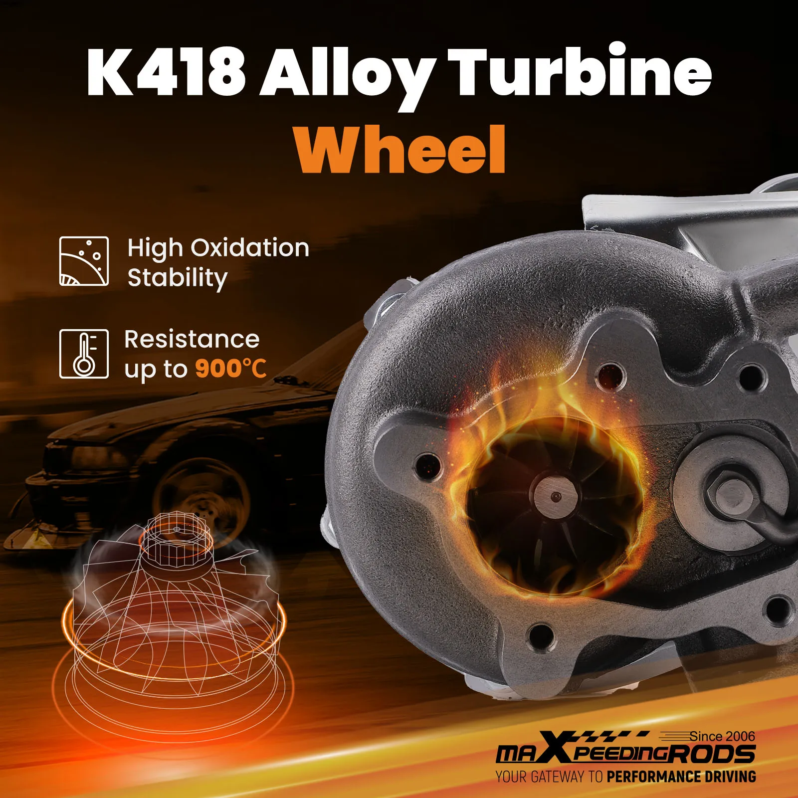 T25 T28 GT25 GT28 GT2871 GT2860 A/R .64 Universal Turbo Charger for 1.5-2.0L Billet Turbocharger Turbine Up to 400HP