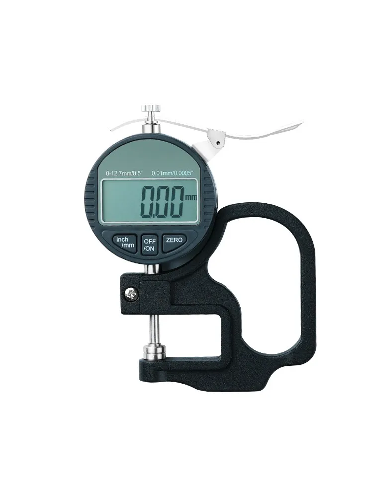 Digital thickness gauge, high-precision micrometer thickness caliper Sharp tip percentage 0-25.4mm