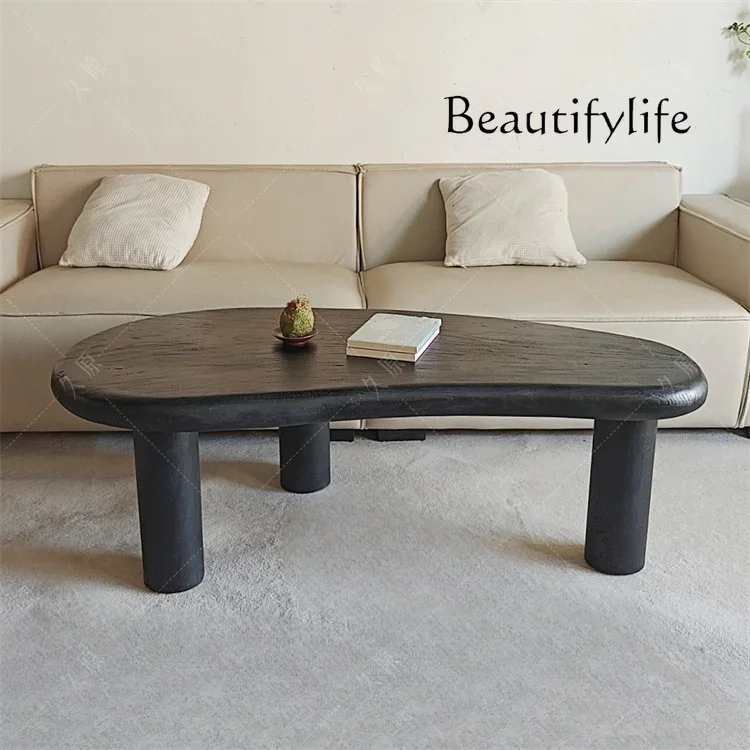 design home creative furniture coffee table living room  Japanese-style medieval solid wood coffee table