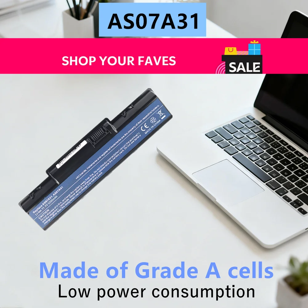Laptop Battery For Acer Aspire 5738 5738G 5738Z 5740 5740DG 5740G 7715Z BT.00604.022 BT.00605.018AS07A51 AS07A52 batteia