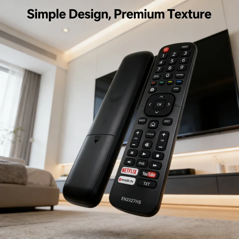 EN2X27HS Hisense TV Remote Control Replacement, No Setup Required,  Fit for LEDD50K300P H40M3300 HE43K300UWTS