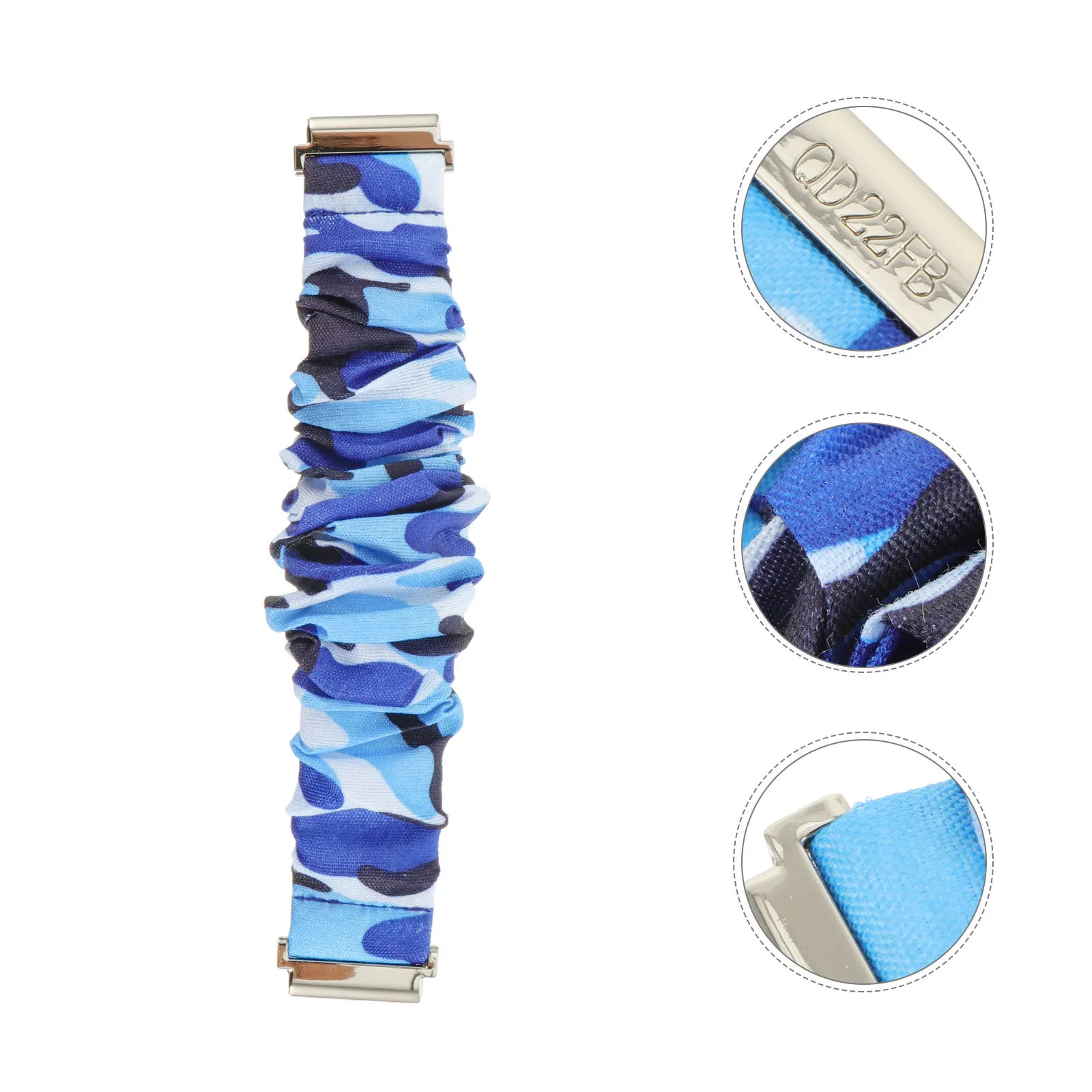 

1Pcs Scrunchie Watch Band Leopard Print Soft Skin-Friendly Non-Tight Fit Vivid Pattern Long-Lasting Chic Style for Men Women