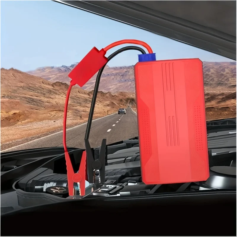 12V Portable Emergency Power Bank - Car Jump Starter Battery Booster Charger for 6.0L Gasoline and 5.0L Diesel Engines