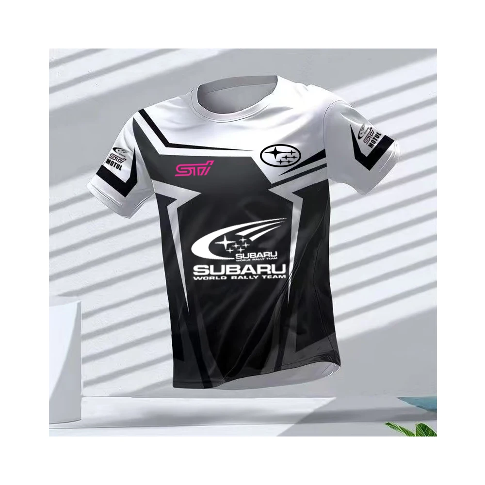 Camiseta de Corrida SUBARU Verão 2026 para Motociclismo Off-road e Ciclismo, Roupa Casual Masculina de Manga Curta