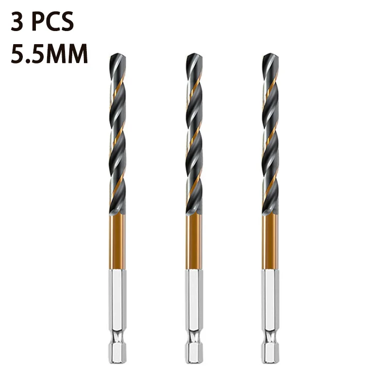 3/7/13PCS Hex Schaft Spiralbohrer Set Holz Metall Lochschneider Kernbohrwerkzeug Kobalt Bohrer Bits 1,5 2 2,5 3 3,5 4 5 6mm HSS