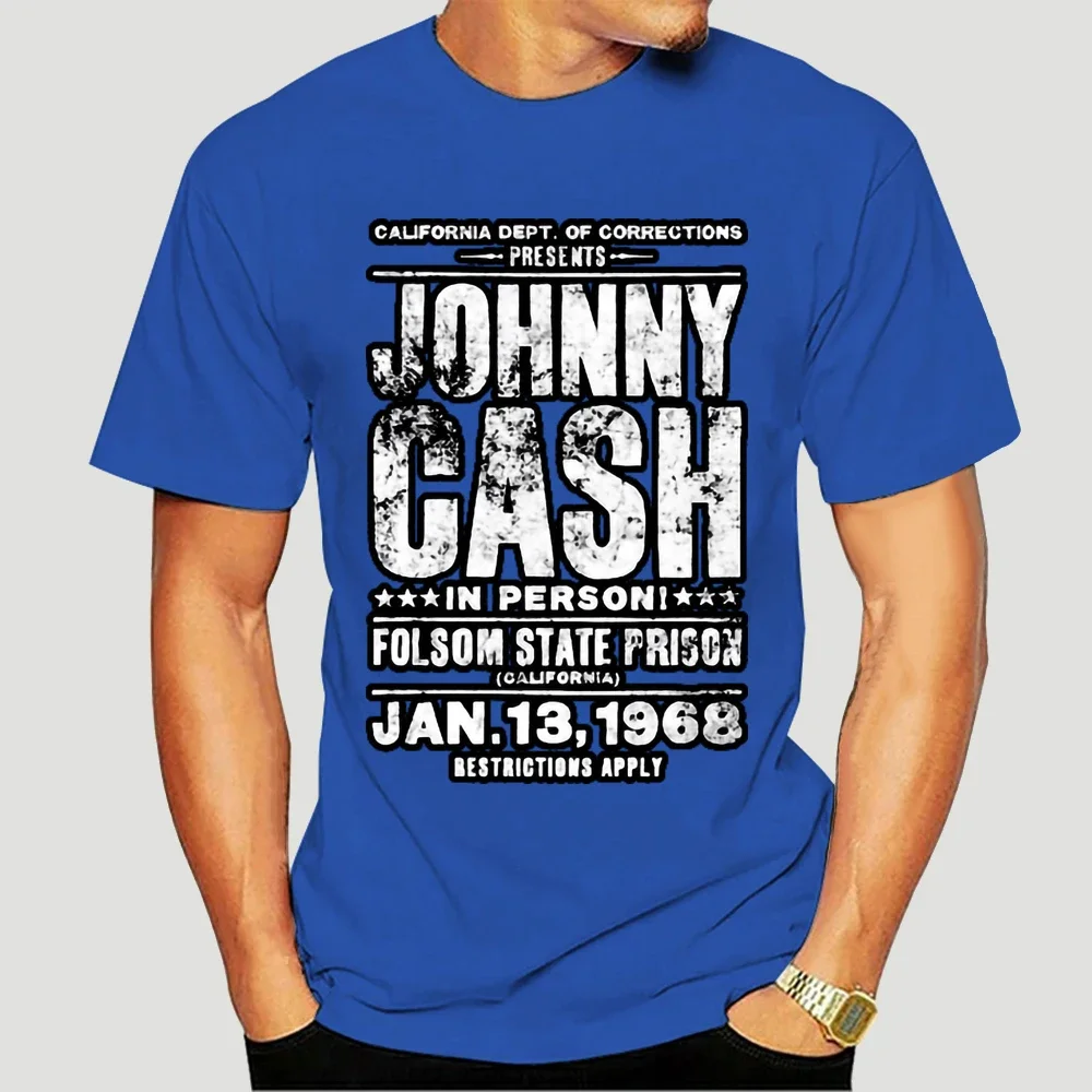 Men t-shirt Johnnnyy Cash Concert tee   White tshirt Women t shirt 6511X