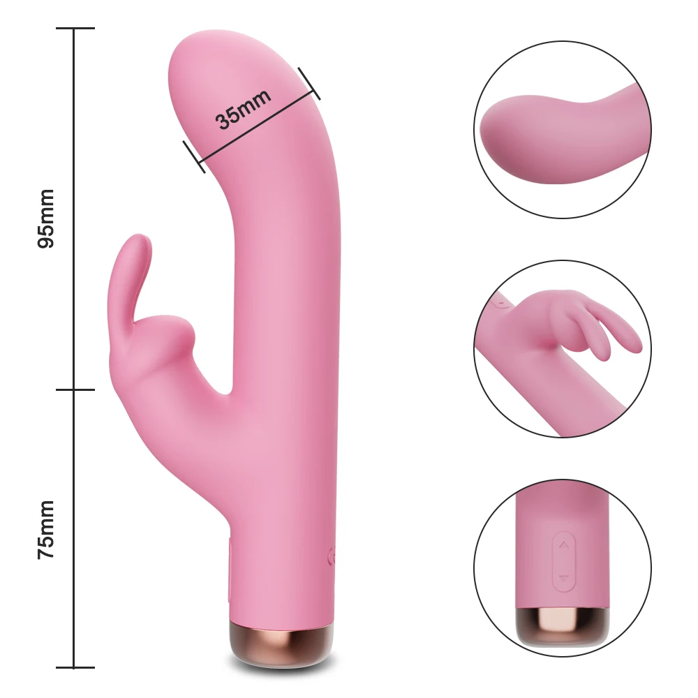 Mini Rabbit Vibrator for Women Clit Clitoris Stimulator G Spot Dildo Silicone Sex Toys Masturbator Female  Adults Goods