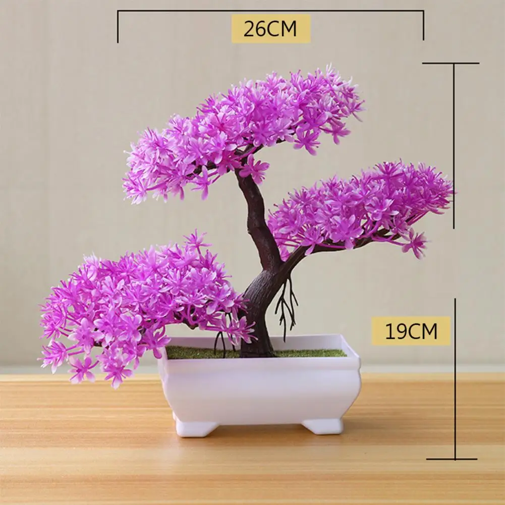 Plantas de plástico artificiais bonsai pequeno vaso de árvore planta falsa vaso de flores arranjo de jardim ornamentos quarto decoração de mesa de casa