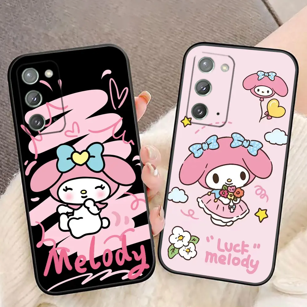 

Kawaii My M-Melody P-Pochacco Phone Case For Samsung A03 A03S A04 A05S A06 A12 A13 A24 A30 A50 A70 A80 NOTE 10 20 M23 M53 Case