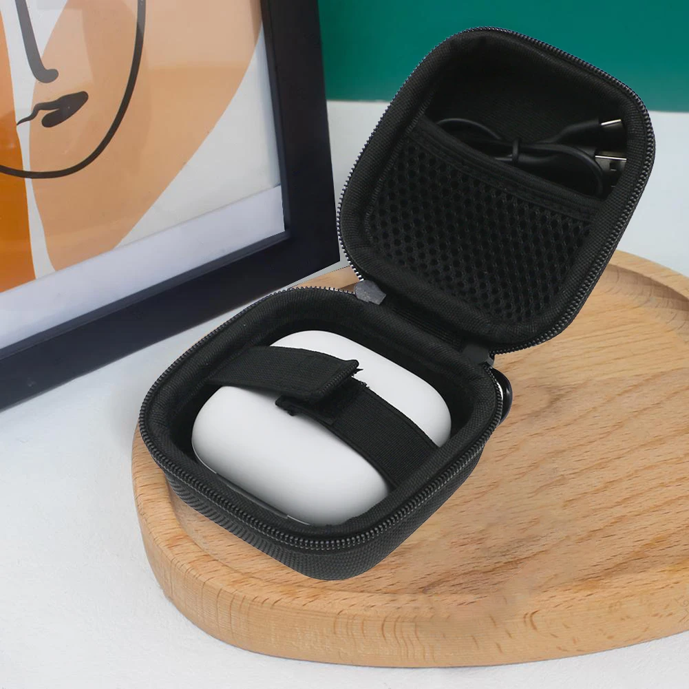 EVA Headphones Maleta de transporte, Shockproof Hard Travel Case com Mesh Pocket, Mosquetão para Shokz OpenFit Air Headsets