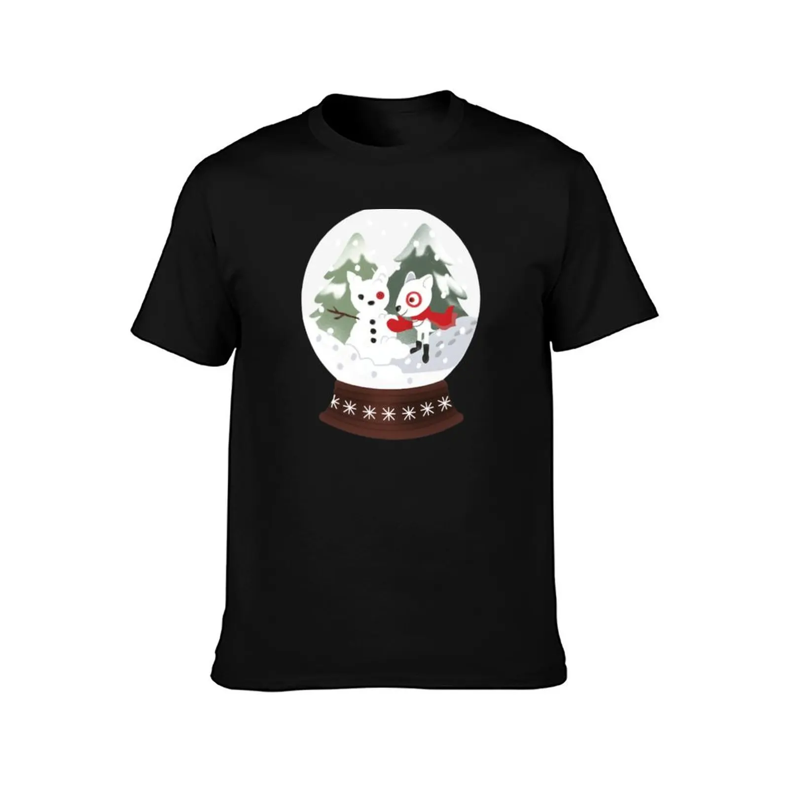 Merry Christmas Bullseye Dog Team Member T-Shirt Work Daily Short Sleeve Top T-Shirt