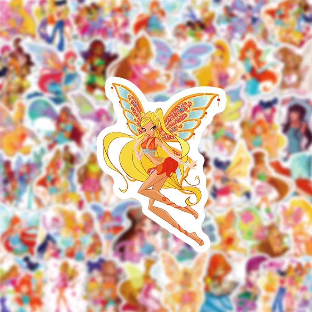10/30/50 قطعة حكاية خرافية فراشة الجنية الأميرة ملصق DIY بها بنفسك الهاتف المحمول الأمتعة سكيت الكتابة على الجدران الشارات متعة للطفل هدية #3