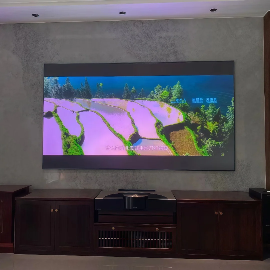 Fengmi Fresnel Projector Screen ALR UST 16:9 ALFA Ambient Light Resistance Technology Wall Mounted Fixed Frame