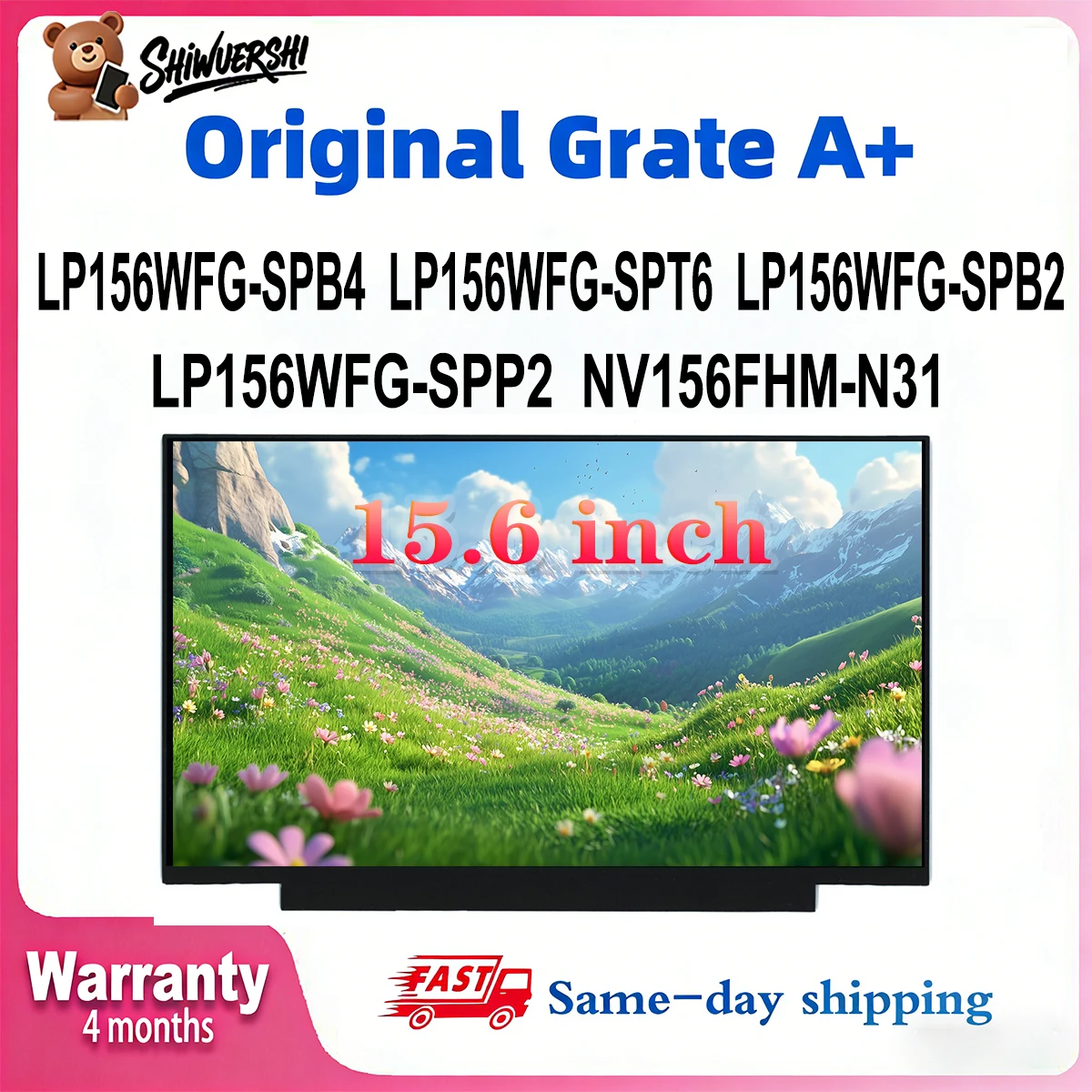

Wholesale Slim 15.6" Laptop Lcd Screen Monitor Panel LP156WFG SPB4 LP156WFG SPT6 LP156WFG SPB2 LP156WFG SPP2 NV156FHM N31