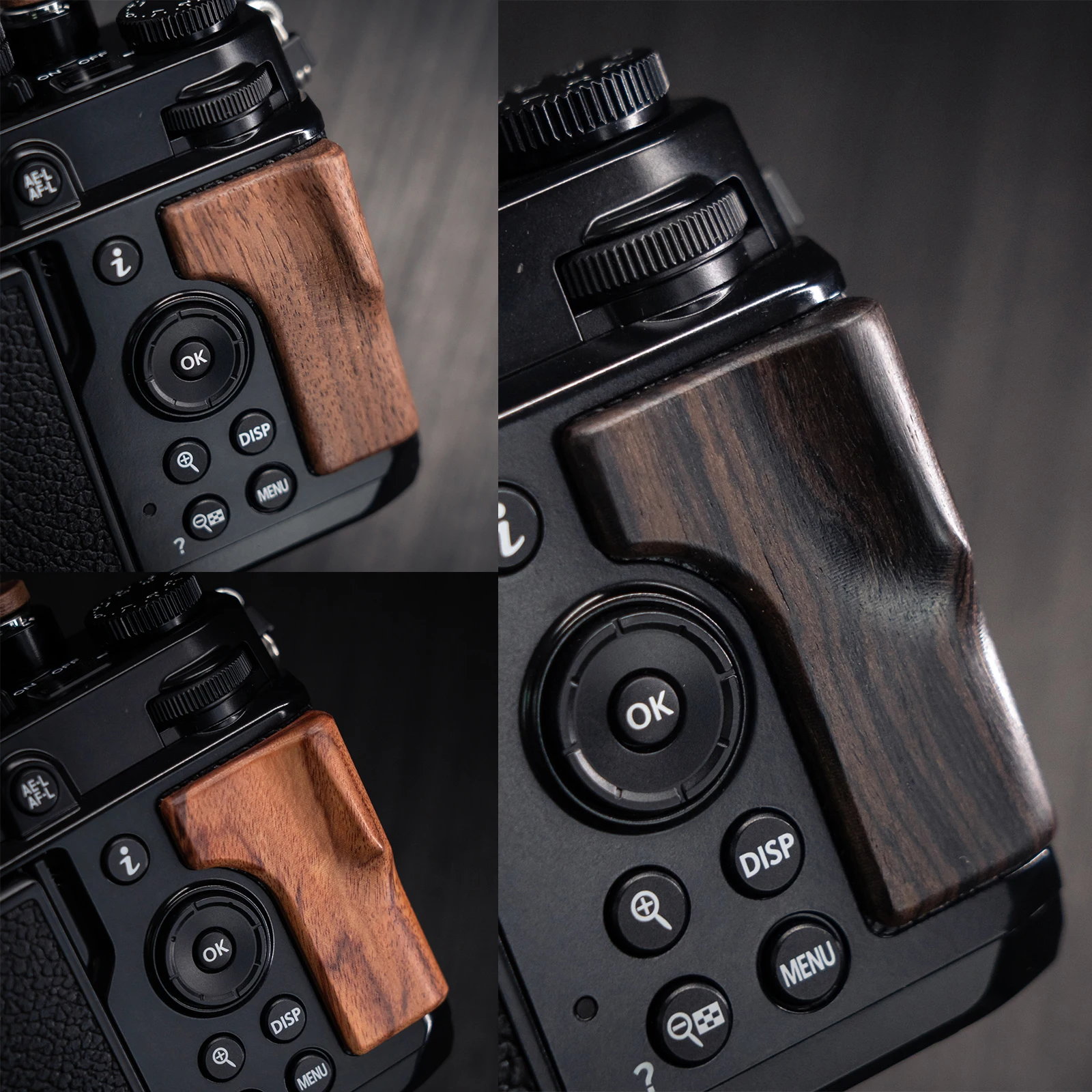 New Solid wood handle lightweight enhanced texture desert iron wood walnut wood rosewood suitable for Nikon ZF digital cameras