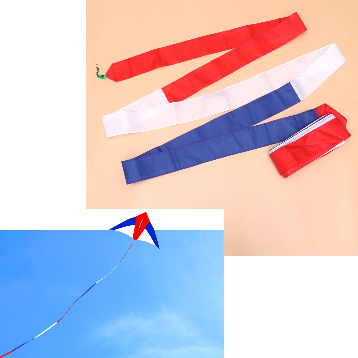 Ruban de queue de cerf-volant coloré 30M, banderole flottante, queue tournante pour cerfs-volants, accessoires d'extérieur