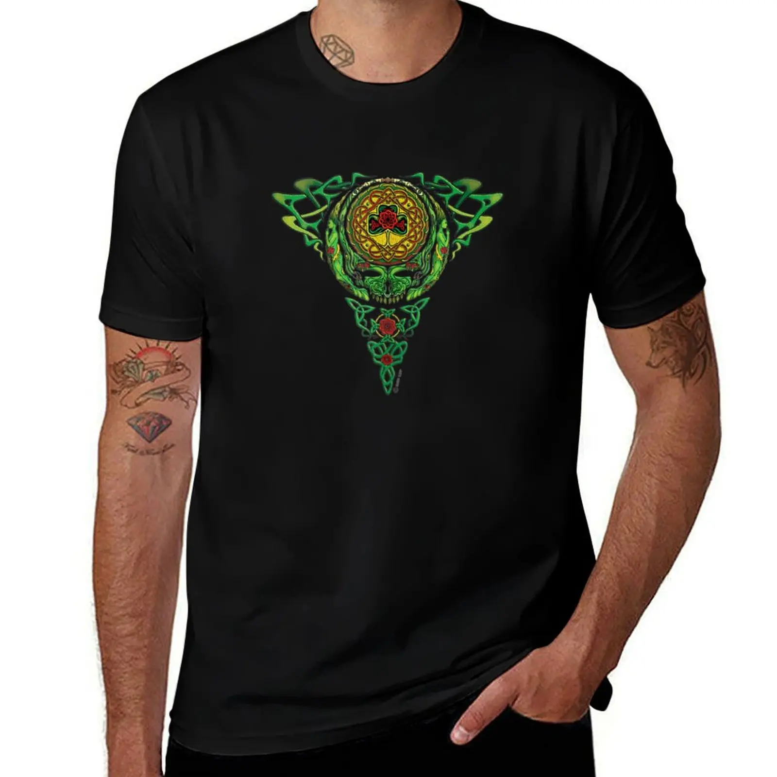 Celtic Shamrock - Not Fade Away Grateful T-Shirt Soft Basic Cotton Short Sleeve Tee T-Shirt