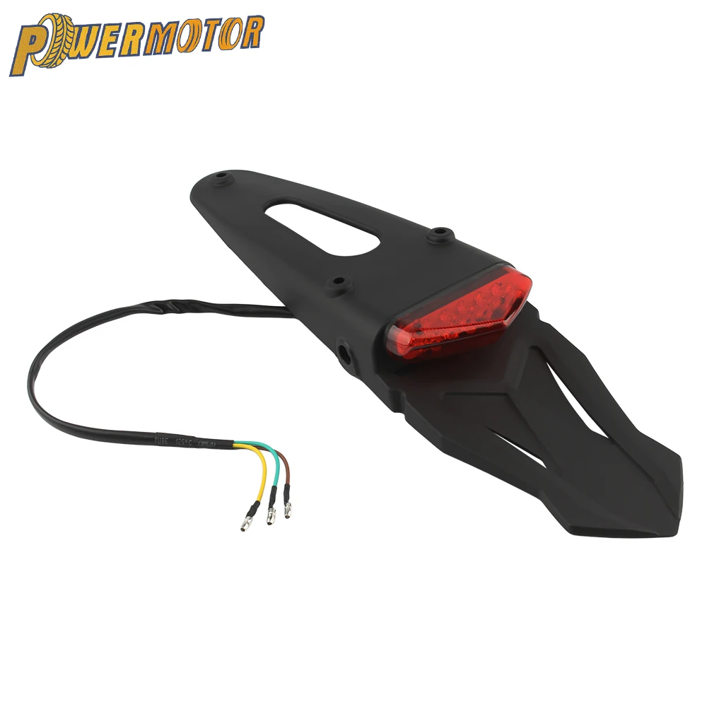 Pour KTM Honda Kawasaki Yamaha moto feu stop arrière LED garde-boue feu arrière moto Enduro Motocross pièces garde-boue lumières