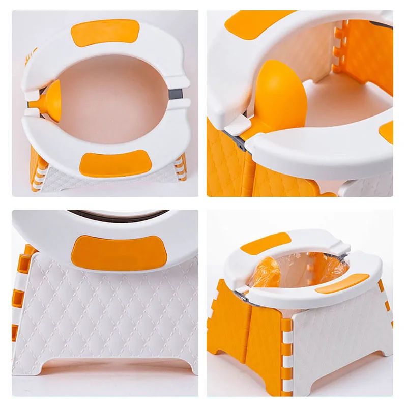 Baby Potty Training Seat Kids Toddler Outdoor Portable Folding Toilet Urinal Pot Children\'s toilet Car Toilet MovableToilet