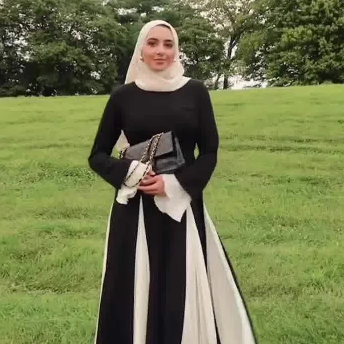 Ramadan Morocco Dubai Abayas for Women Modest Maxi Dress Patchwork Kaftan Islam Eid Muslim Vestidos Arab Long Robe Jalabiya