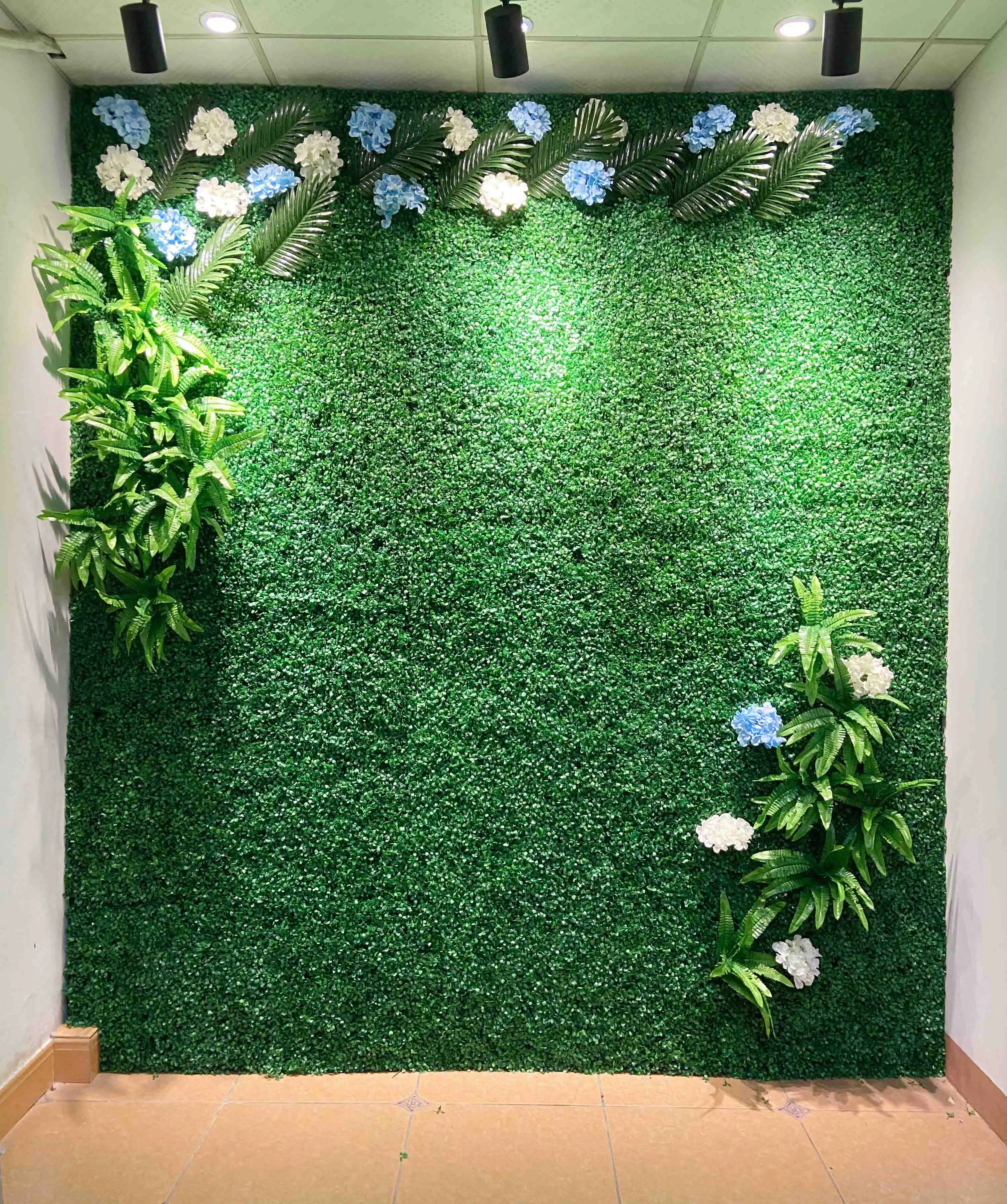 Artificial Plant Lawn Panel, DIY Background Wall, Simulated Green Leaf, Grass Grid, Wedding Party, Home Decoration, New