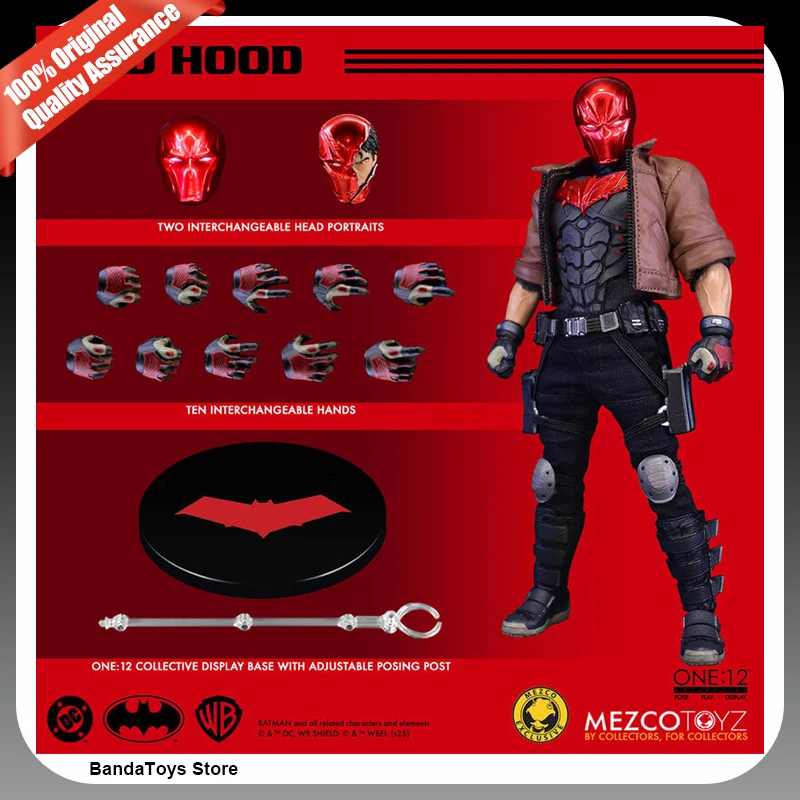 En Stock 100% Original Mezco Toyz Red Hood 1:12 Edición Limitada NYCC 2025 Jason Todd Batman Anime colección de acción figuras de juguete