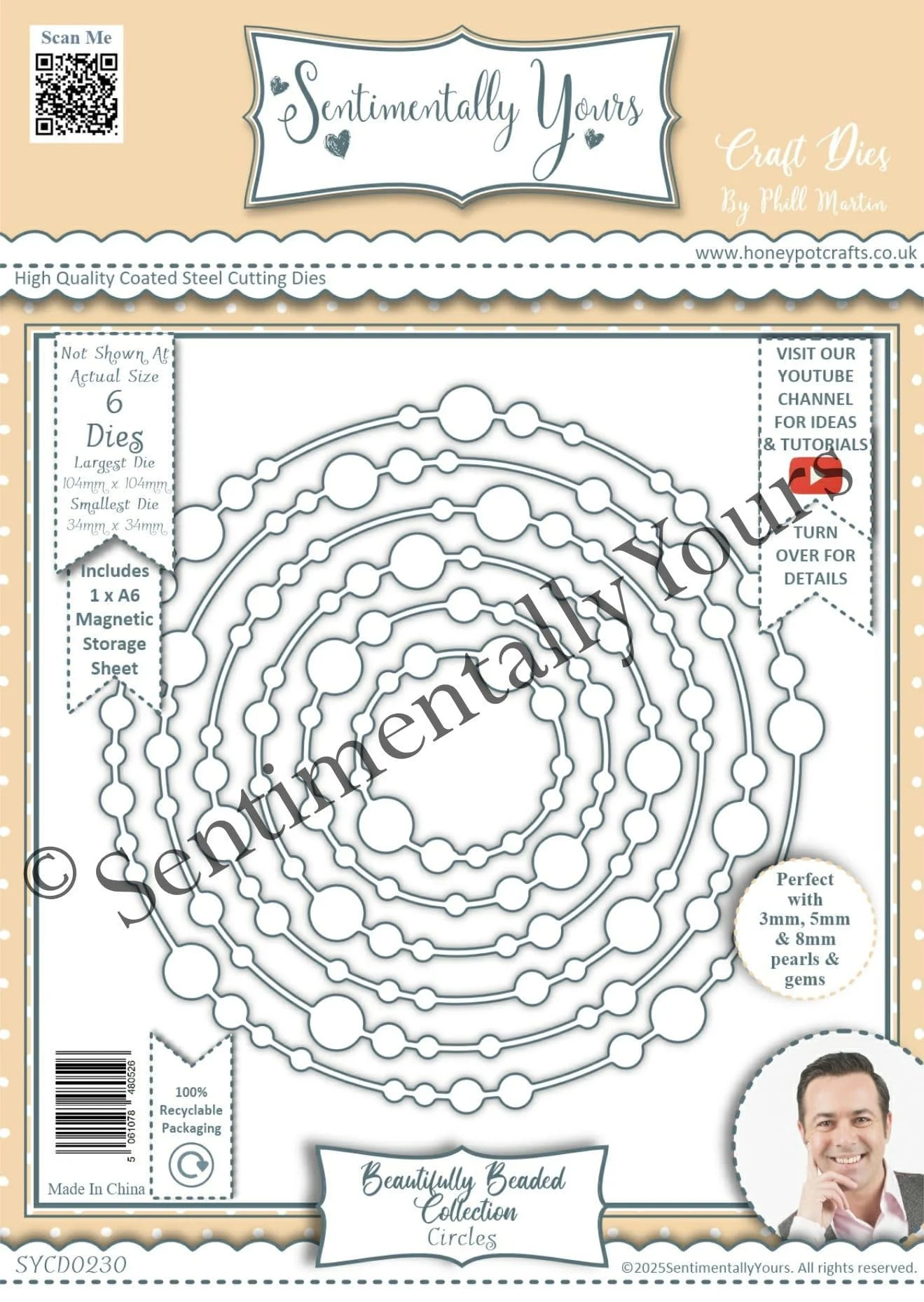 Beautifully Beaded Circles Cutting Dies Scrapbook Diary Decoration Stencil Embossing Template DIY Greeting Card Handmade 2026