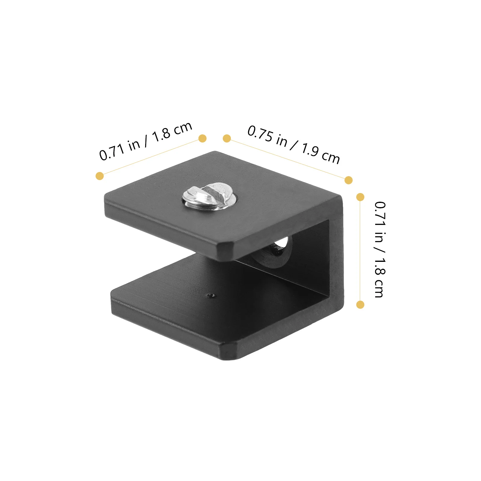 8 قطعة أصحاب الرف الزجاجي سهلة التركيب الأقواس الثقيلة للحمام المطبخ رفوف عائمة يدعم دعامة الرف العائمة