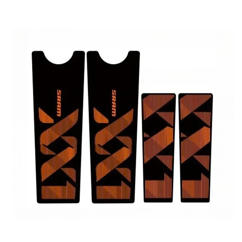4-teiliges SRAM XX1 Buntes Aufkleber-Set, stilvolle Vinyl-Aufkleber für Fahrradkurbelgarnituren, Laptops, Skateboards, Wasserflaschen – Detail 5