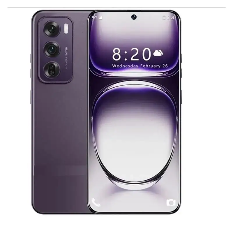 

Reno12 pro Smart Mobile Phones 5G Dual SIM Cellphones Android 14 Smartphone 8GB+256GB Snapdragon 8 gen3 Face Unlocked Cell Phone