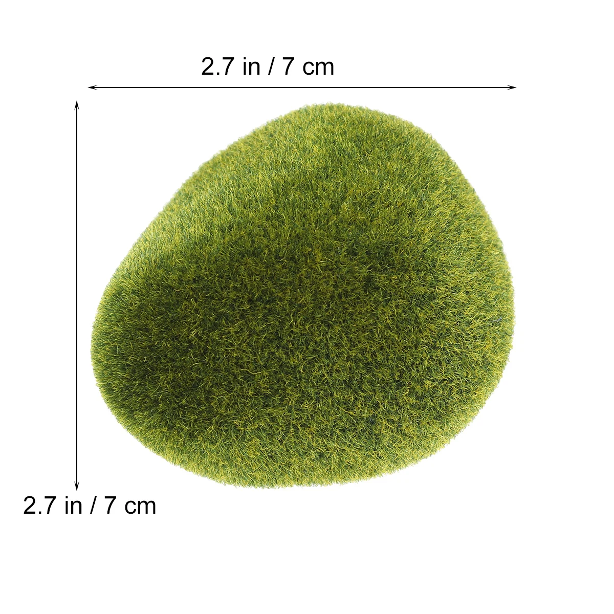 

8pcs Simulation Moss Stone 7Cm Realistic Craft For Terrarium Aquarium Decoration Home Office Party Table Setting Decor