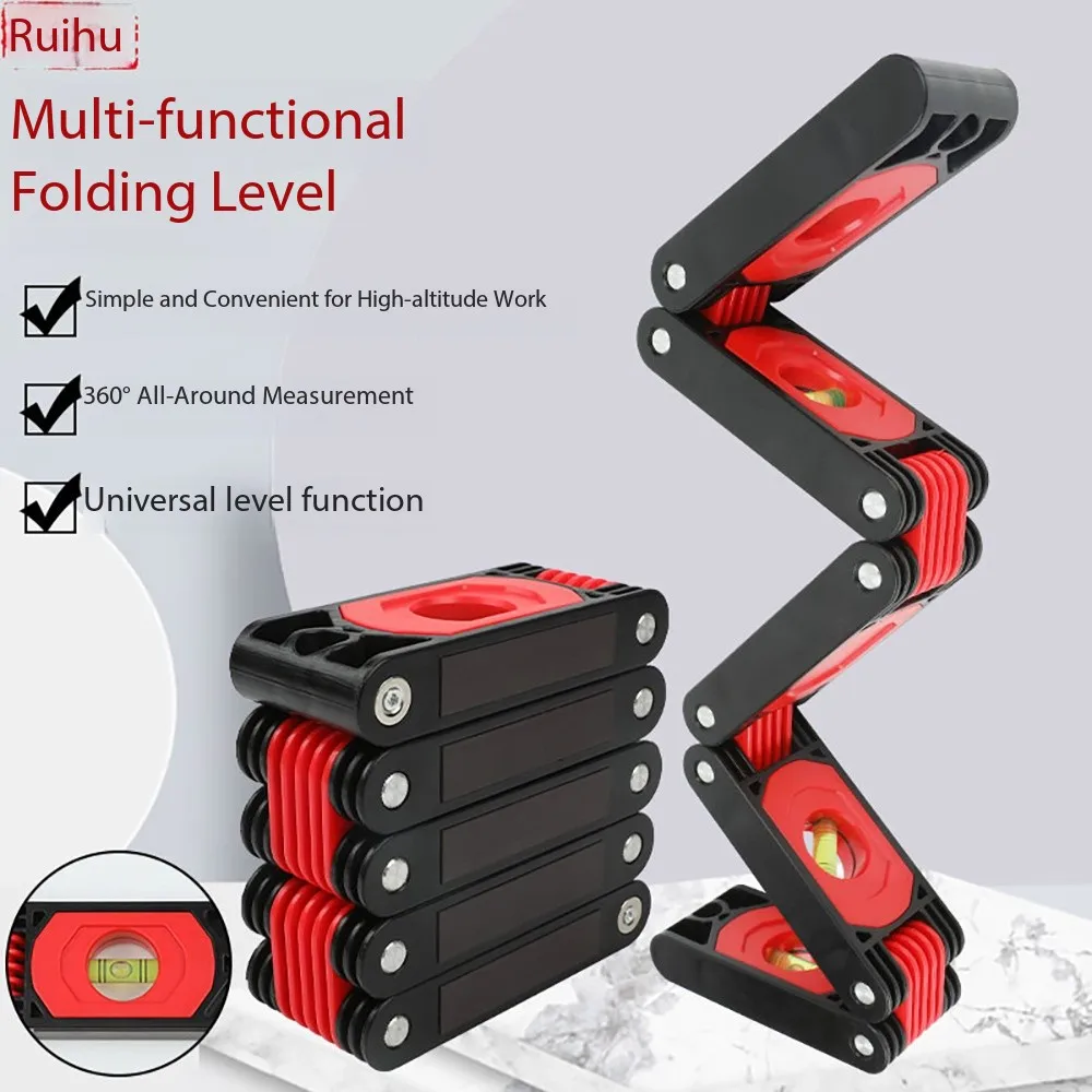 

High precision multi-functional folding level home decoration corner woodworking artifact measuring tool multi-angle with magnet