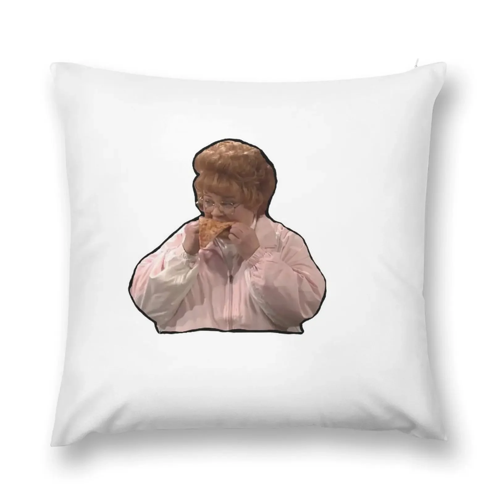 The pizza eater! Barb Kelner Throw Pillow Sofa Covers For Living Room Luxury Pillow Cover covers for pillows anime girl pillow